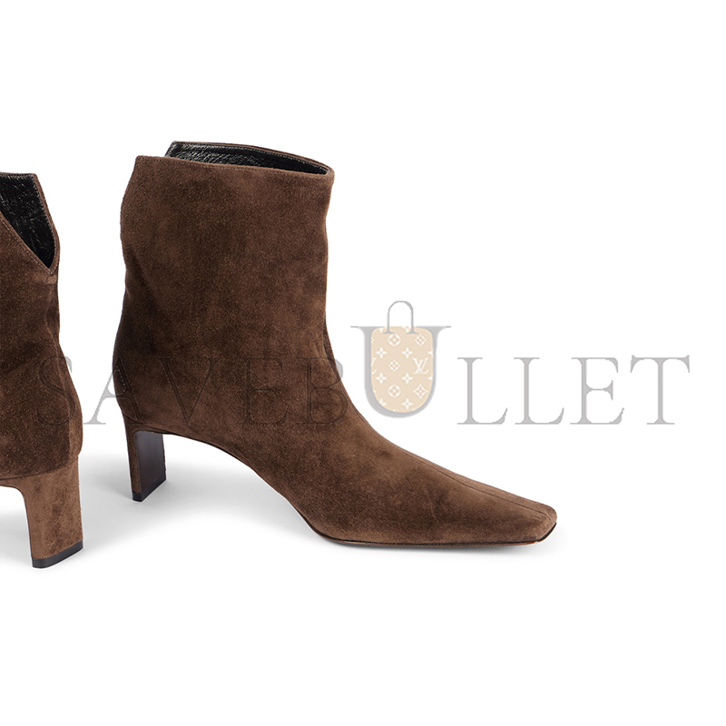 KHAITE ONA 55 SUEDE ANKLE BOOTS P00991833